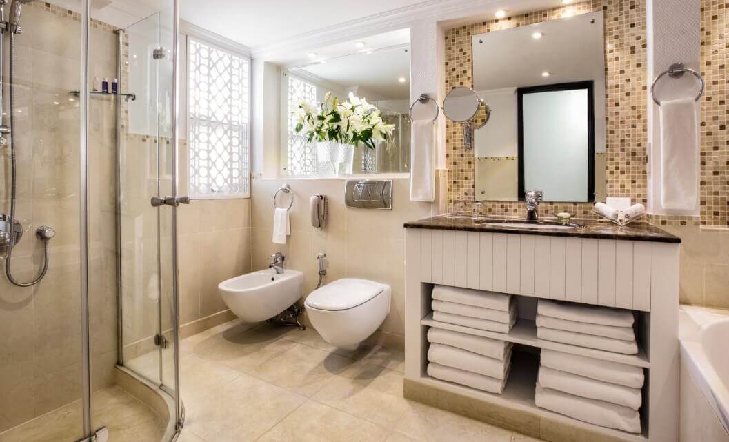 Bathroom Vanity and Shower