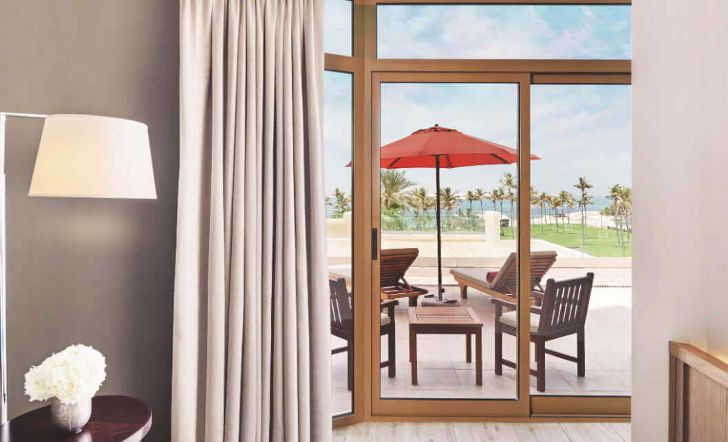 Balcony with Lounge Chairs and Table
