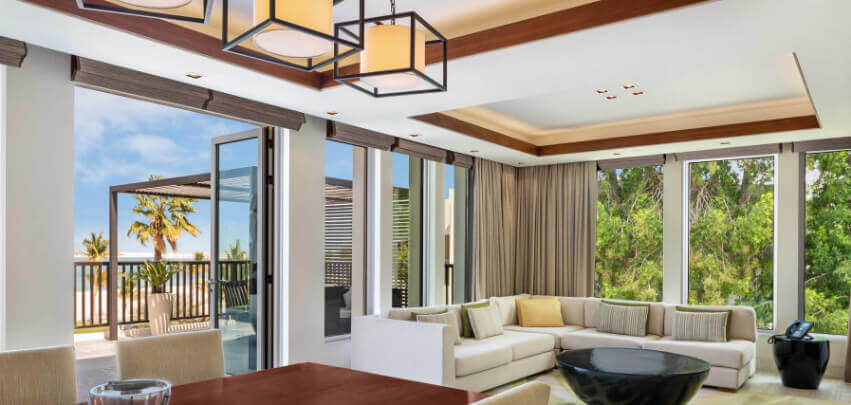 Beachfront Suite Living Room with Balcony