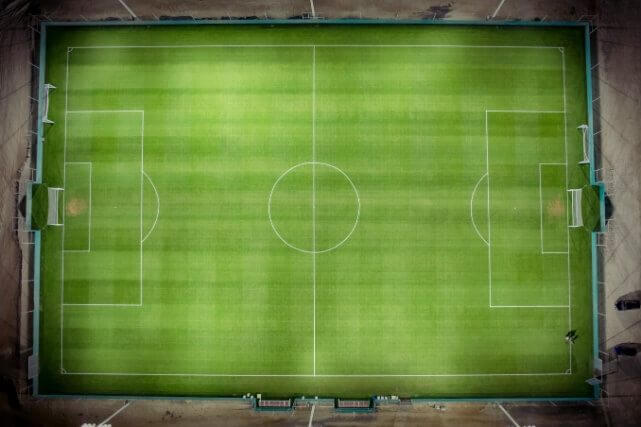 Aerial View Of Soccer Field
