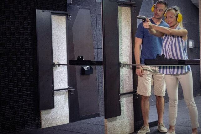 Couple at Shooting Range