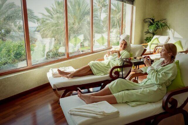 Women Relaxing at Spa