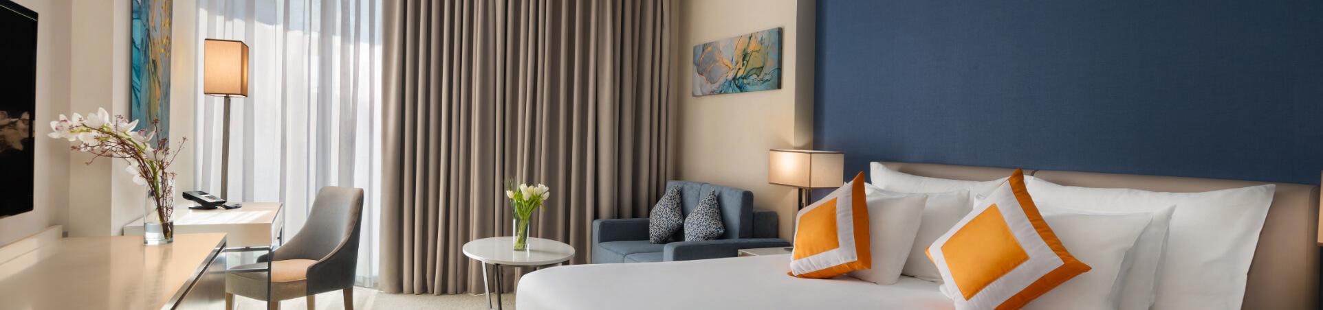 Hotel Suite with Small Couch