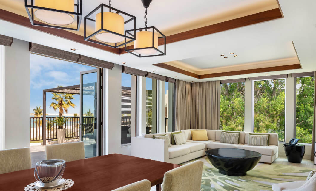 Beachfront Suite with Living and Dining Room