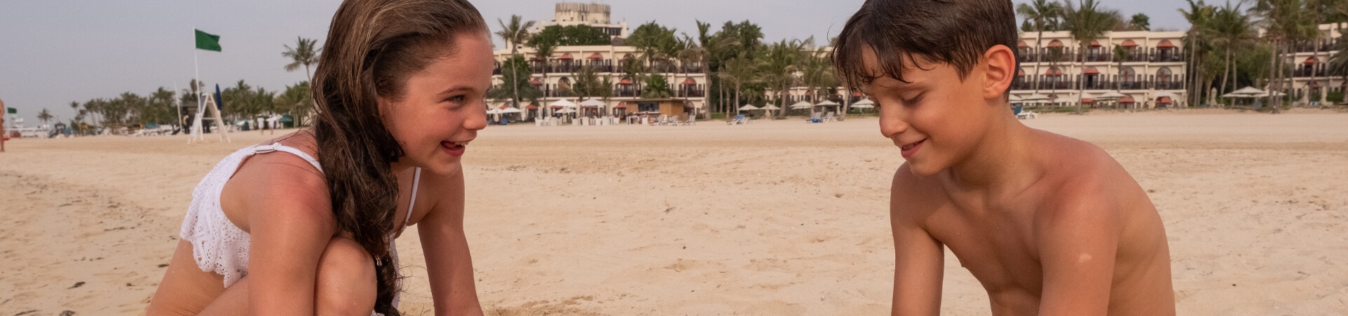 Kids Playing in the Sand