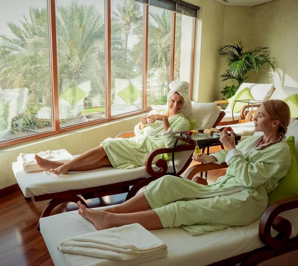 Women Relaxing at Spa