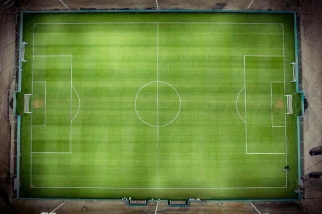 Aerial View Of Soccer Field
